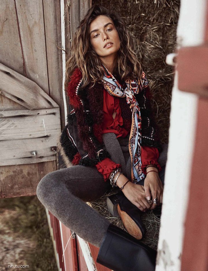 超模Andreea Diaconu 《Vogue》杂志时尚大片