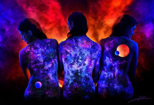 摄影师John Poppleton 荧光人体彩绘摄影