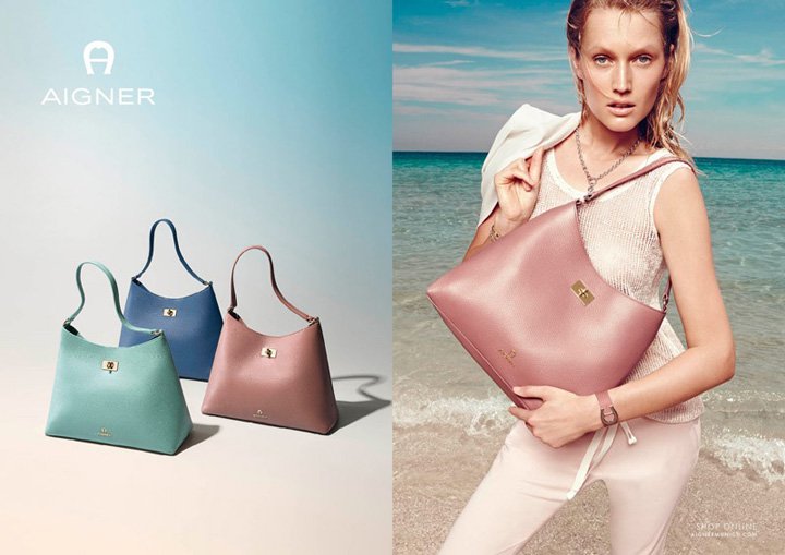 Aigner（爱格纳）2024手袋广告大片