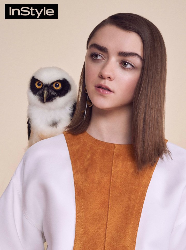 Maisie Williams演绎《InStyle》时尚杂志英国版