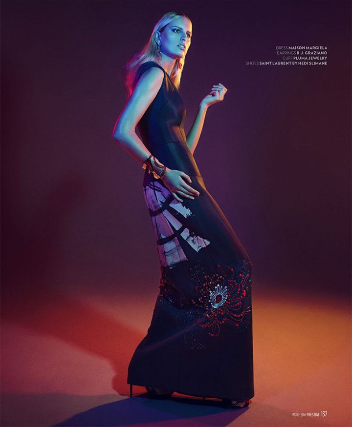 超模Karolina Kurkova 演绎《Prestige》杂志时尚大片
