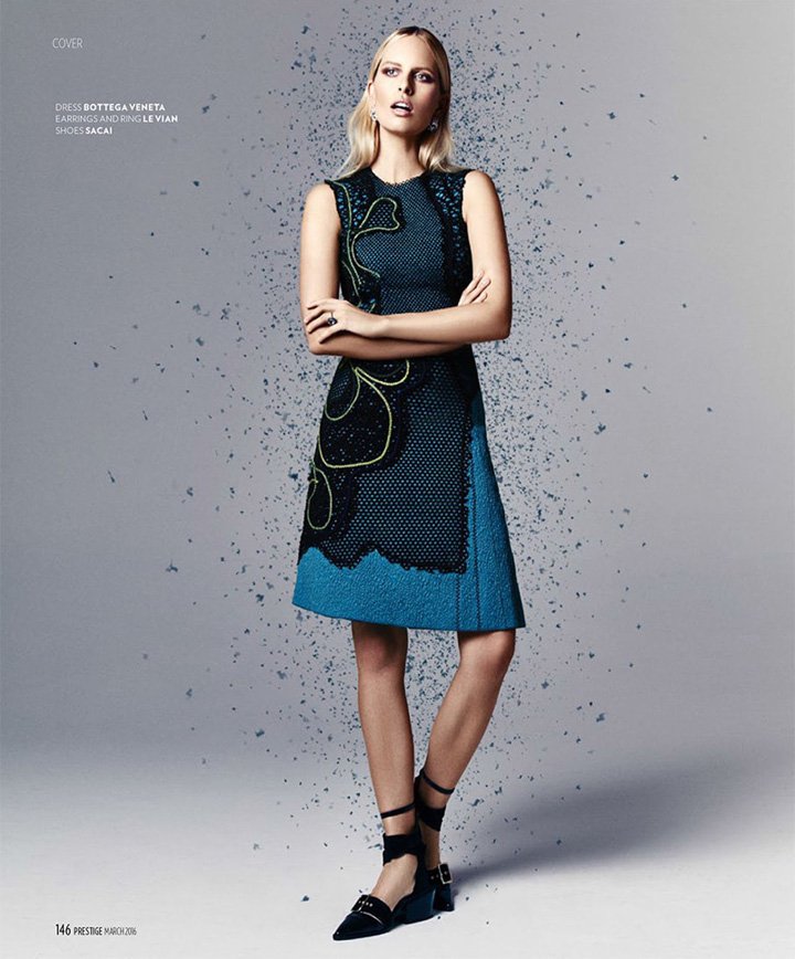 超模Karolina Kurkova 演绎《Prestige》杂志时尚大片