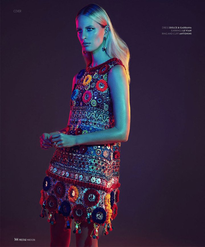 超模Karolina Kurkova 演绎《Prestige》杂志时尚大片