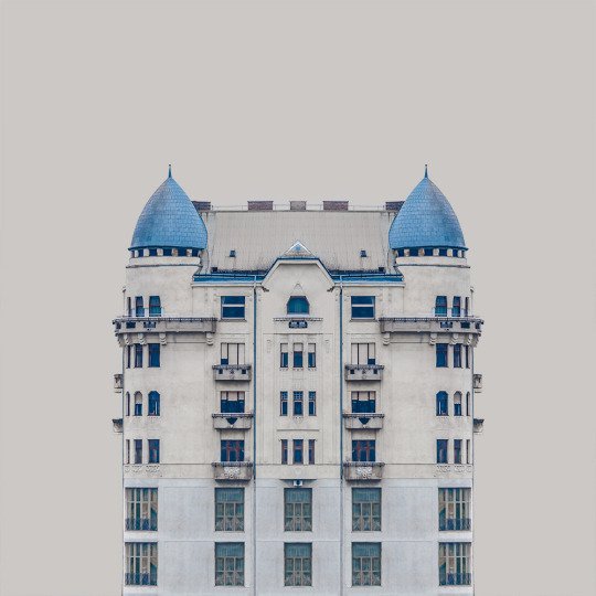 多瑙河畔建筑插画设计
