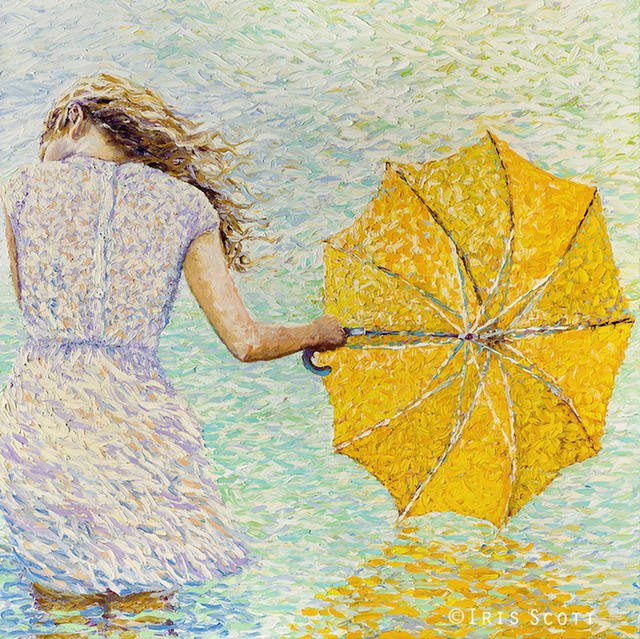 Iris Scott 的画作欣赏 摇曳于微风中的手感画