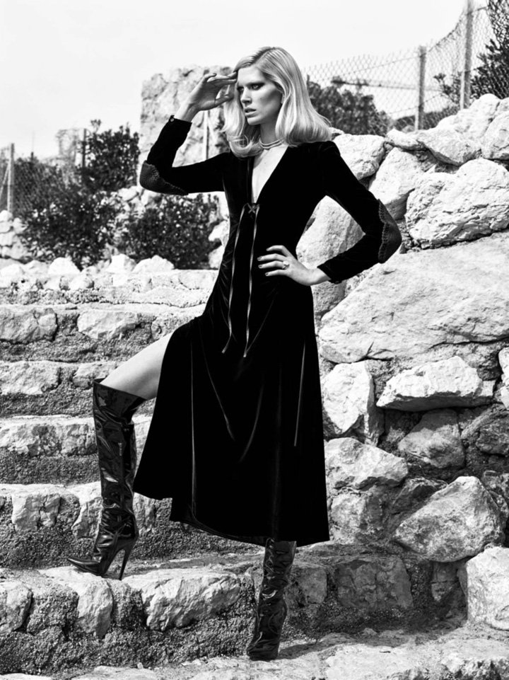超模Iselin Steiro演绎《Vogue》时尚杂志摄影大片