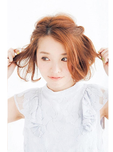 半扎短发发型教程 青春美少女夏季必备款
