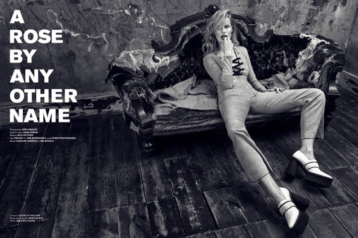 超模Caroline Winberg 演绎时尚杂志《Archetype》时尚大片