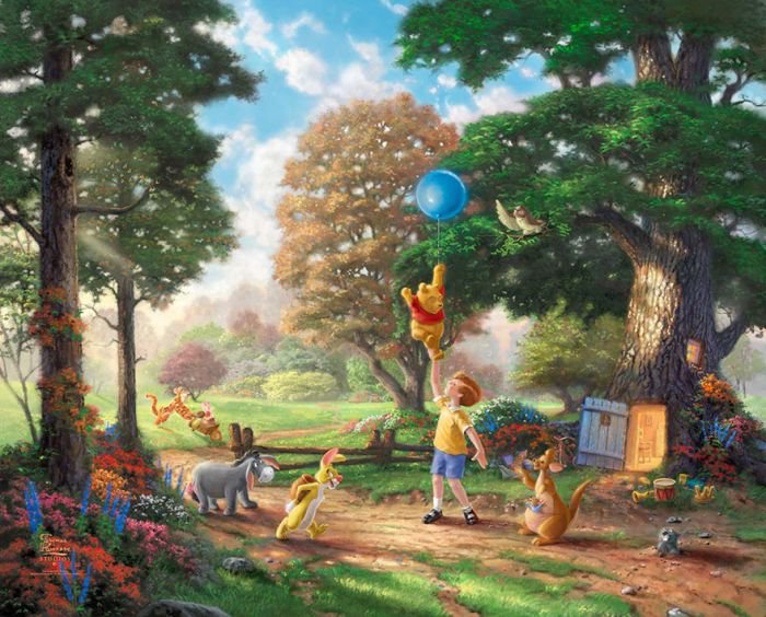 汤马思·金凯德（Thomas Kinkade）梦幻迪士尼场景绘画欣赏