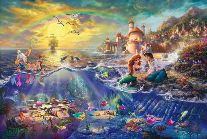 汤马思·金凯德（Thomas Kinkade）梦幻迪士尼场景绘画欣赏