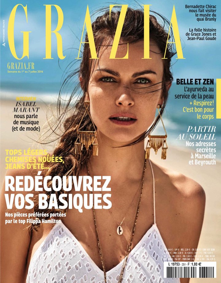 模特Filippa Hamilton 演绎《Grazia》时尚杂志摄影大片