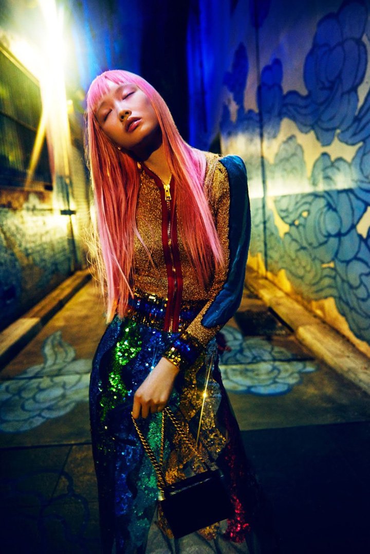 超模Fernanda Ly 演绎《Grazia》时尚杂志大片