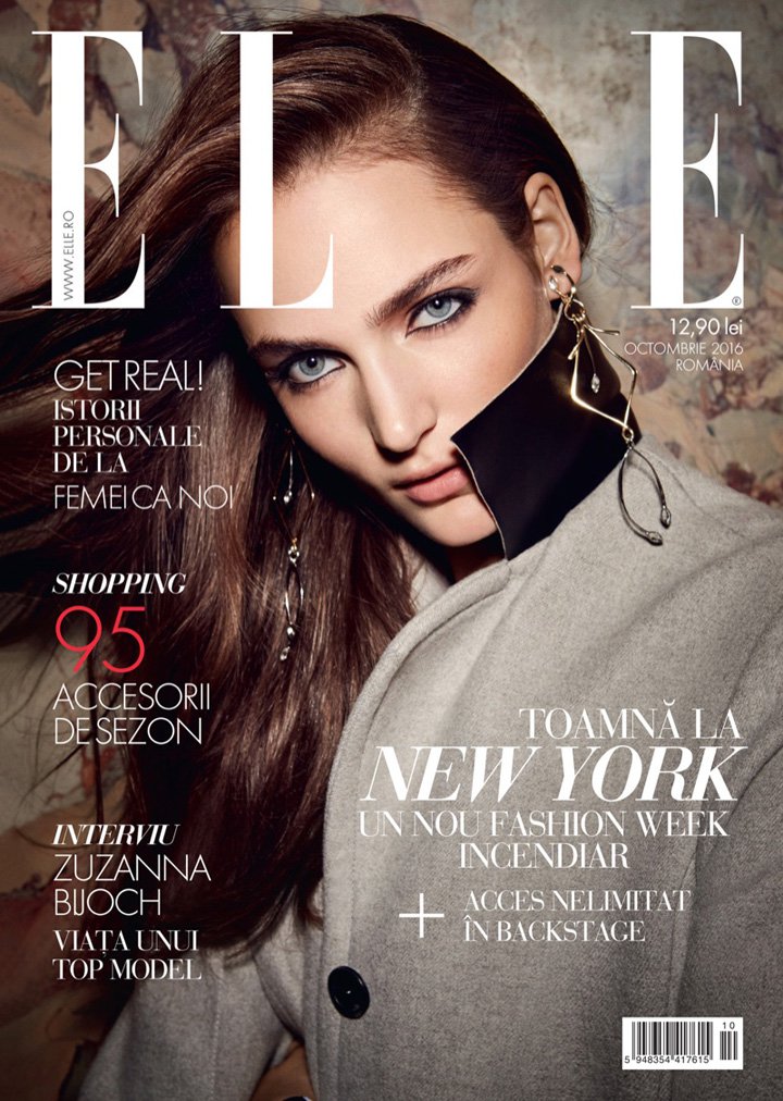 超模Zuzanna Bijoch 演绎《Elle》时尚杂志大片