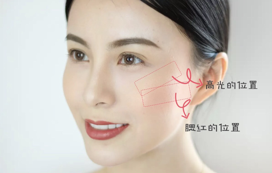 如何打腮红修饰脸型 巧打腮红更美腻