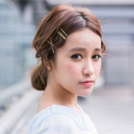 林心如新娘发型 不需要任何发饰点缀也很美的新娘发型
