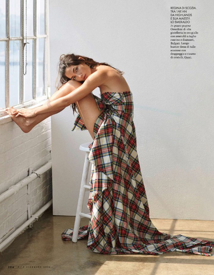 超模Lily Aldridge 演绎《Elle》时尚杂志大片