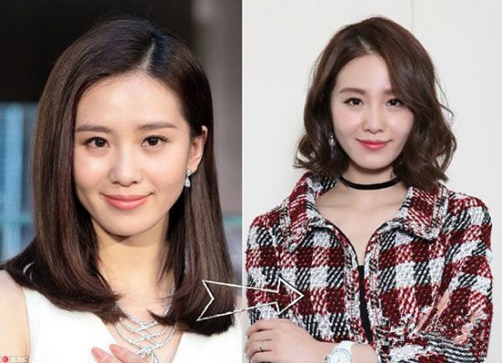 杨幂谢娜林志玲都在留90度刘海 换个刘海颜值逆天