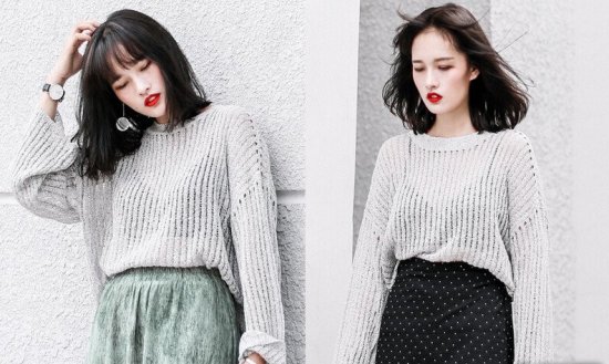 女生lob发型图片 时髦又倍显年轻朝气