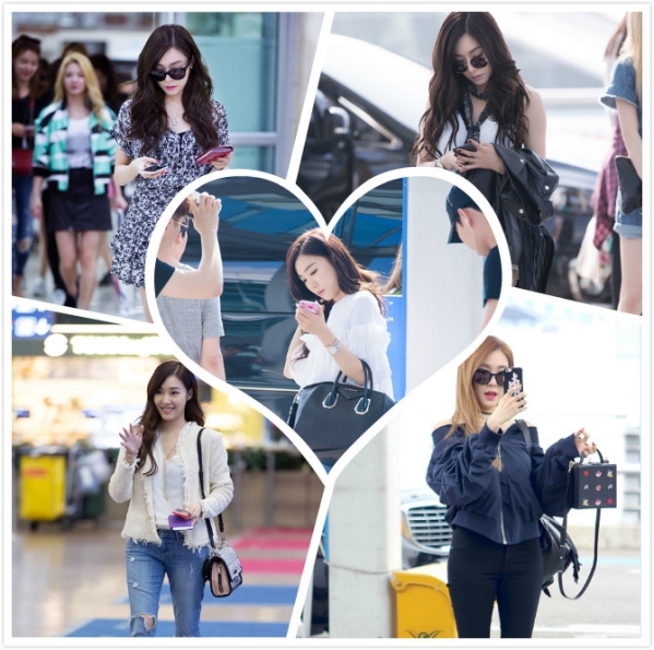 少女时代tiffany街拍 机场style也能这么好看