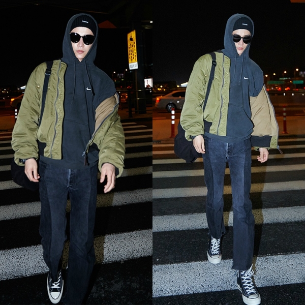 孙坚最新街拍 冬日型男搭配man味十足