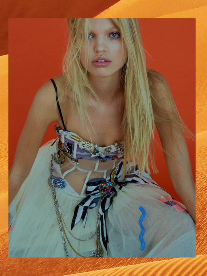 超模Daphne Groeneveld 演绎《Elle》杂志英国版