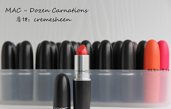 MAC dozen carnation试色 娇嫩粉橘hin讨喜