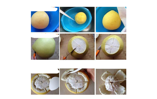 柚子怎么剥皮 1分钟快速剥除柚子外皮