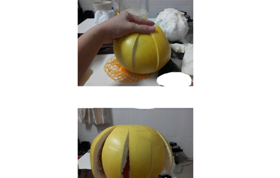 柚子怎么剥皮 1分钟快速剥除柚子外皮