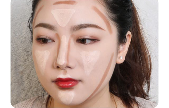 修容棒怎么用图解圆脸 立体小脸三秒现