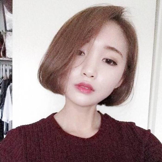 女生短发有刘海发型 款款都很韩范儿
