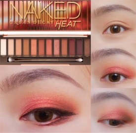Urban decay heat眼影 HEAT盘眼妆教程