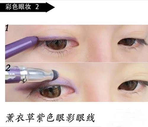 眼妆的画法步骤图片 几款出众彩色眼妆教程