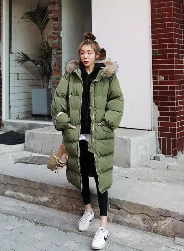 棉服如何搭配 必选今年大火的焦糖色棉服