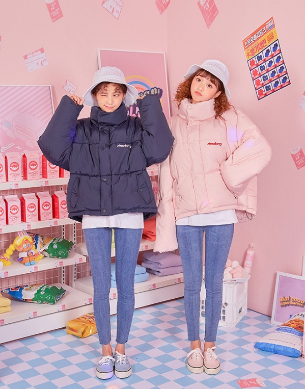 韩版羽绒服女款图片 冬天也能时尚度满分