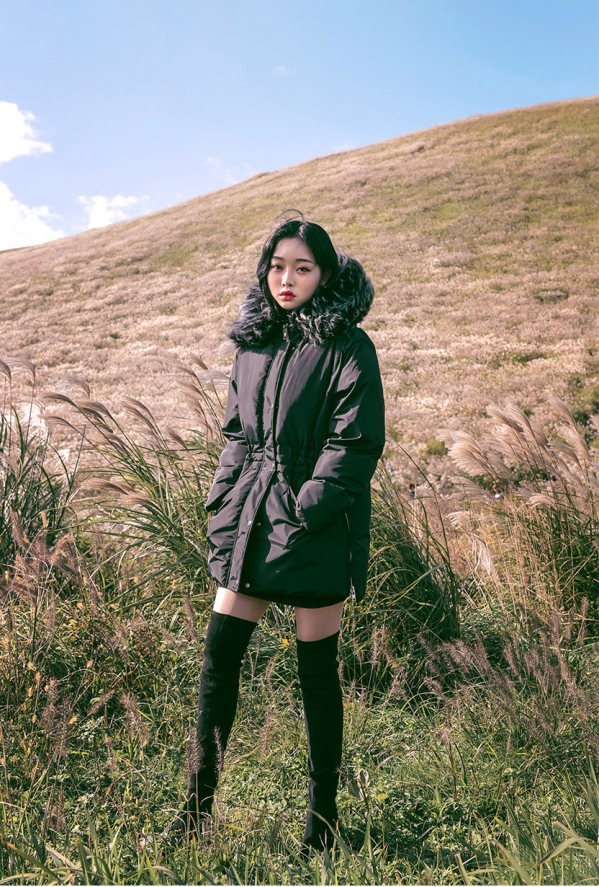 韩版羽绒服女款图片 冬天也能时尚度满分