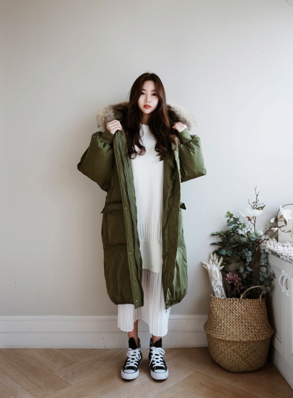 绿色羽绒服怎么搭配 给冬天来一点活力吧