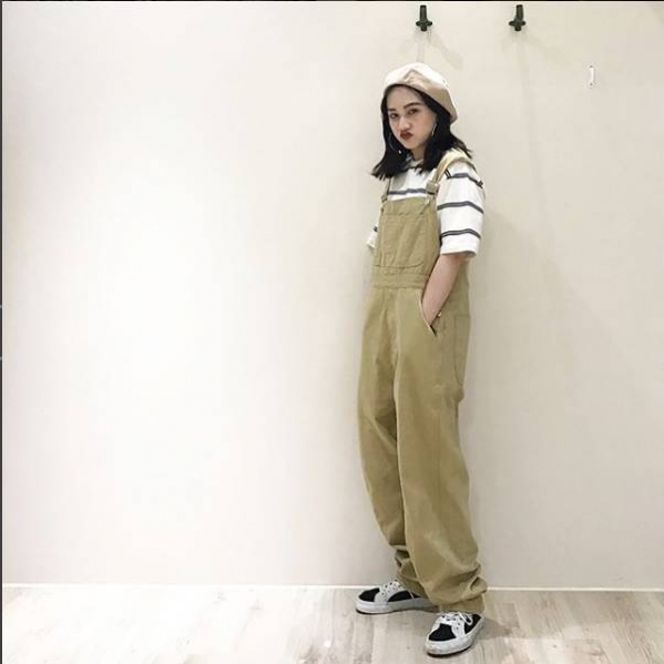 女生工装搭配  女生穿工装还是要有高颜值才能hold住啊