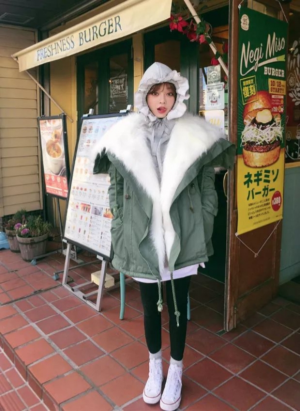 棉服如何搭配 必选今年大火的焦糖色棉服