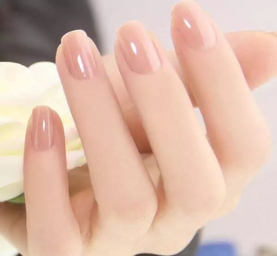 冬季美甲图片 秋冬季纯色美甲图片