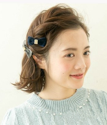短发刘海编发图解 编个发会更美腻