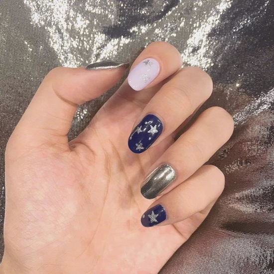 高级的美甲图片 cool girl必备
