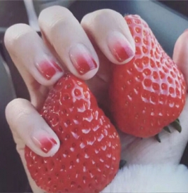 渐变果冻美甲图片大全 少女心泛滥