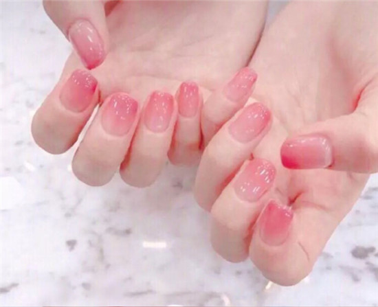 渐变果冻美甲图片大全 少女心泛滥