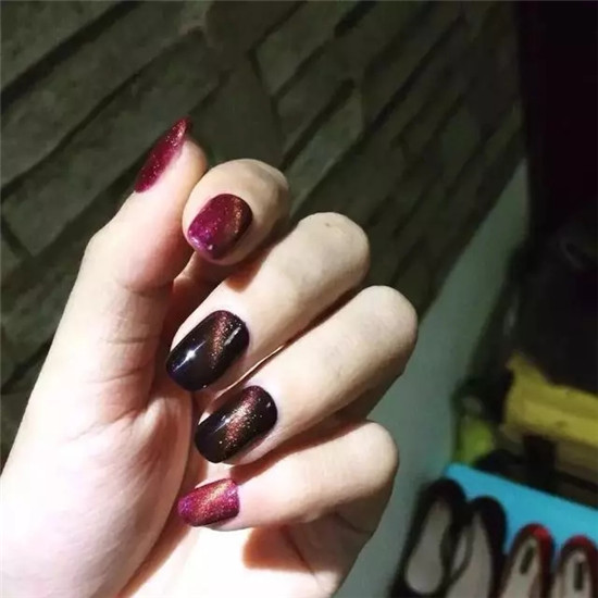 猫眼美甲图片2025 指尖上的灵动妩媚