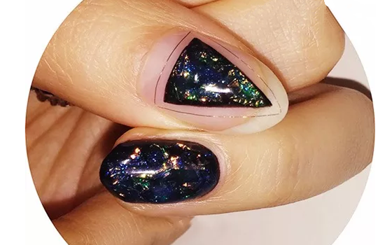 星空美甲教程 让你的手指有星星