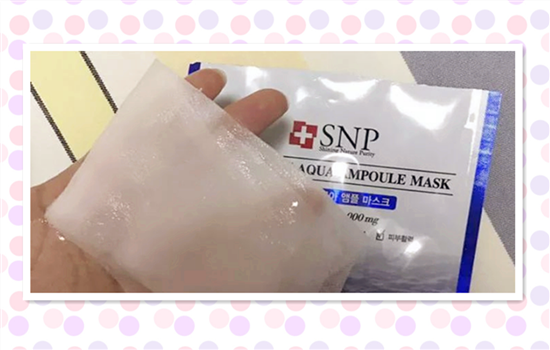 snp面膜怎么是网状的 网状结构纸在使用时要拿掉