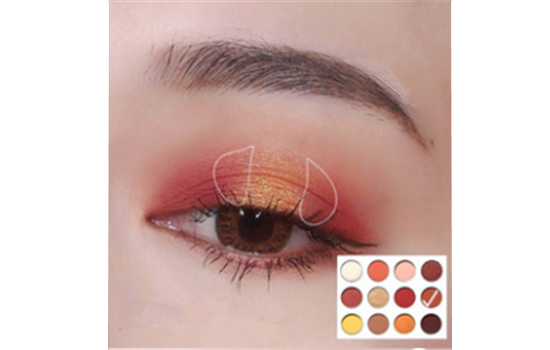colorpop眼影教程 yesplease眼影盘画法