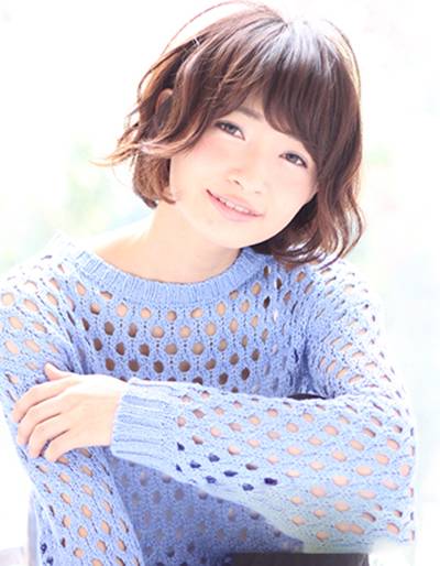 短发梨花烫发型图片女 给你清新灵动气质