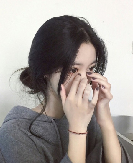 丸子头发型图片女 女生丸子头图片
