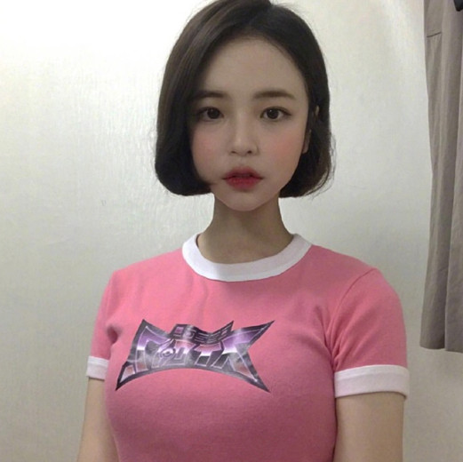 没有刘海的短发 无刘海短发女